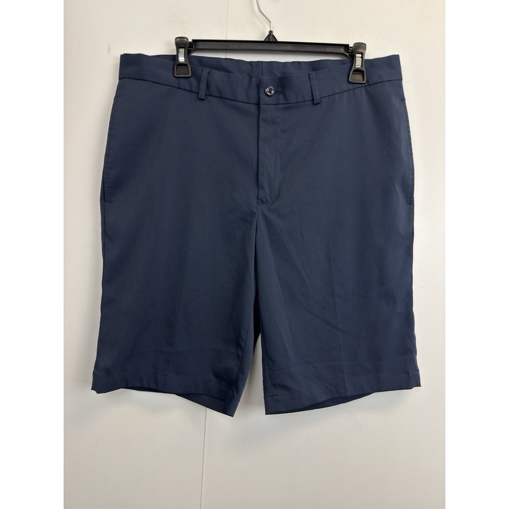 Slazenger Men's‎ Size 34 Navy Blue Golf Shorts Hydro Micro 10" Inseam